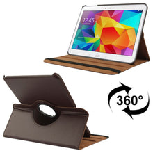 Load image into Gallery viewer, 360 Degree Rotatable Litchi Texture Leather Case with 2-angle Viewing Holder for Samsung Galaxy Tab 4 10.1 / SM-T530 / T531 / T535