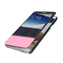 Load image into Gallery viewer, Jeans Style Flip Leather Case with Credit Card Slots &amp; Call Display ID for Galaxy Note III / N9000