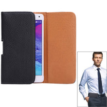 Load image into Gallery viewer, Litchi Texture Horizontal Style Waist Bag for Galaxy Note 4 / Note 3 / Note II / N7100
