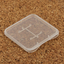 Load image into Gallery viewer, 100 PCS Transparent Plastic Storage Card Box for Micro SD Card (TF Card), TF Card