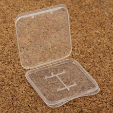 Load image into Gallery viewer, 100 PCS Transparent Plastic Storage Card Box for Micro SD Card (TF Card), TF Card