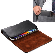 Load image into Gallery viewer, Universal Horizontal Style Leather Waist Bag with Back Splint for iPhone X , Samsung S7 / S5 / S4, Grand DUOS / I9082