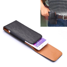 Load image into Gallery viewer, Universal 5 inch Vertical Style Litchi Texture Leather Case / Waist Bag with Back Splint for iPhone X , Galaxy S7 / S6 / S5