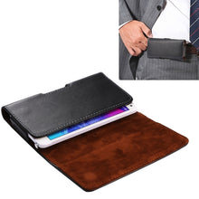 Load image into Gallery viewer, Universal Horizontal Style Leather Case Waist Bag with Back Splint