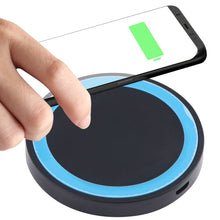 Load image into Gallery viewer, Universal QI Standard Round Wireless Charging Pad (White + Red)
