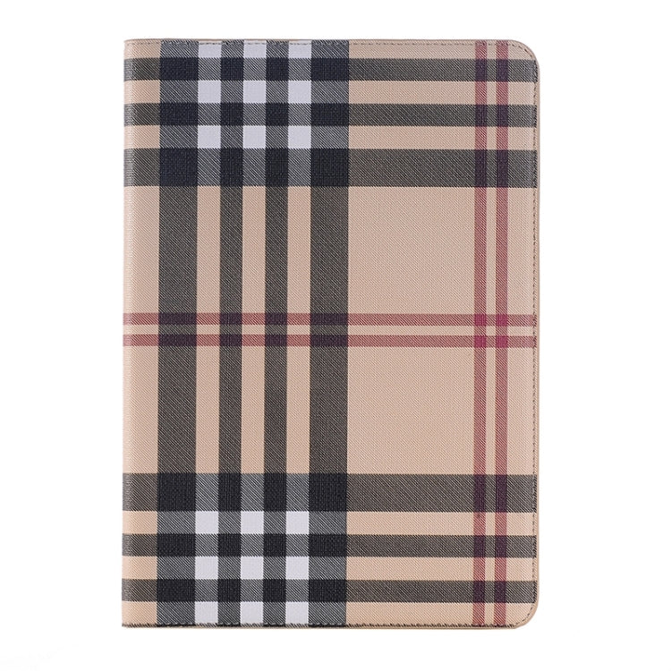 Plaid Pattern Leather Case with Holder & Card slots & Wallet for Galaxy Tab A 9.7 4G LTE / T555