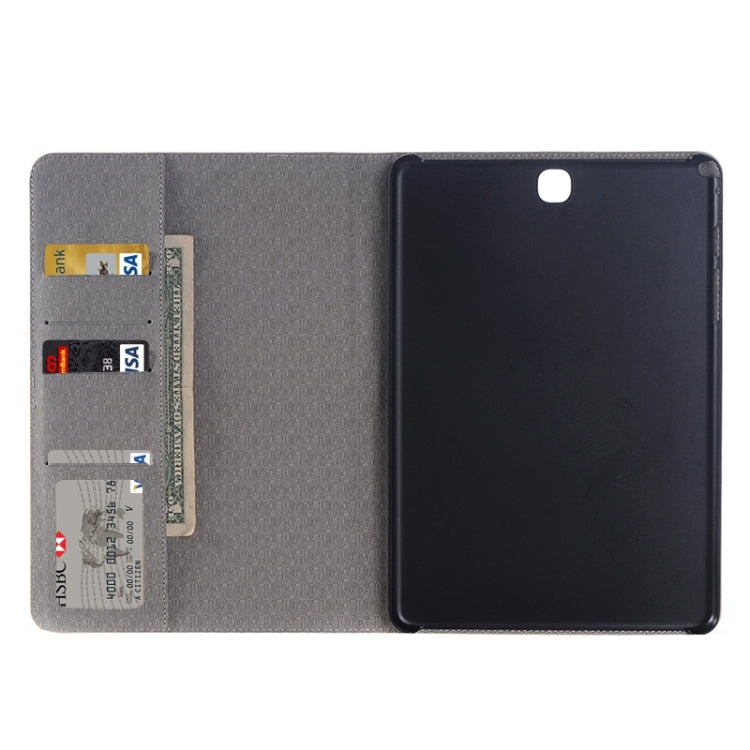 Plaid Pattern Leather Case with Holder & Card slots & Wallet for Galaxy Tab A 9.7 4G LTE / T555
