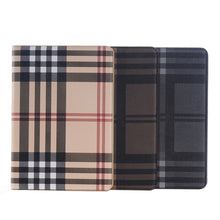 Load image into Gallery viewer, Plaid Pattern Leather Case with Holder &amp; Card slots &amp; Wallet for Galaxy Tab A 9.7 4G LTE / T555