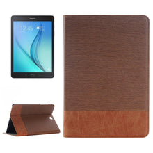 Load image into Gallery viewer, Cross Texture Leather Case with Holder &amp; Card slots &amp; Wallet for Galaxy Tab A 9.7 4G LTE / T555
