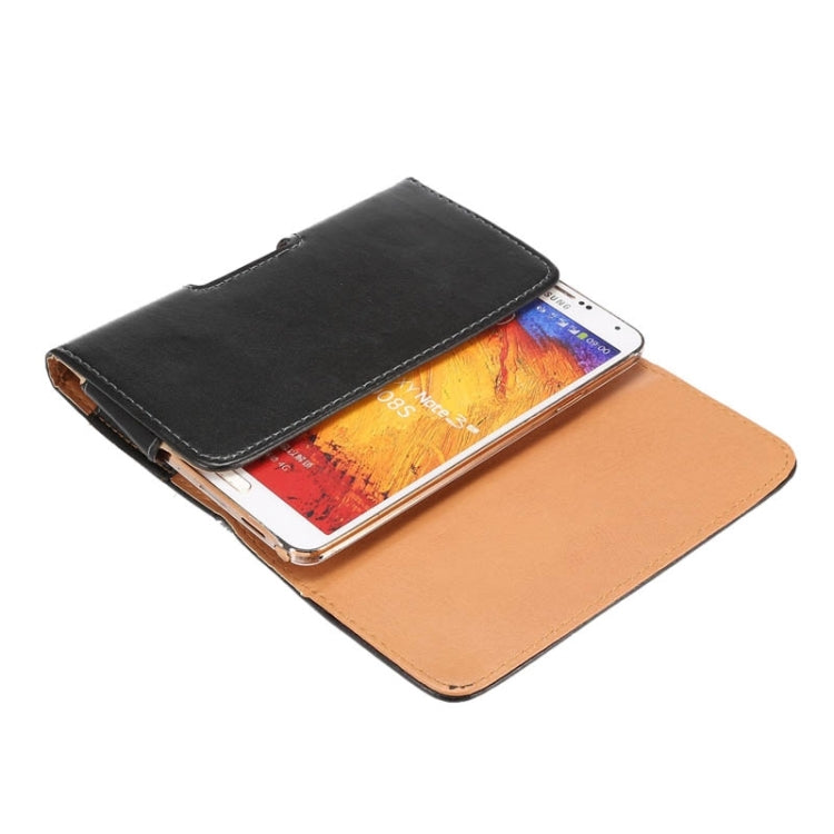 5.5 inch Sheepskin Texture Universal Rotatable Horizontal Style Leather Case with Belt Hole for Galaxy Note 3 / Note 2 / i9220