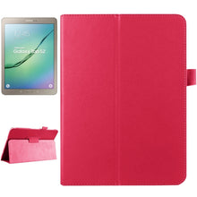 Load image into Gallery viewer, Litchi Texture Horizontal Flip Solid Color Smart Leather Case with Two-folding Holder &amp; Sleep / Wake-up Function for Galaxy Tab S2 9.7 / T815