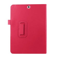 Load image into Gallery viewer, Litchi Texture Horizontal Flip Solid Color Smart Leather Case with Two-folding Holder &amp; Sleep / Wake-up Function for Galaxy Tab S2 9.7 / T815