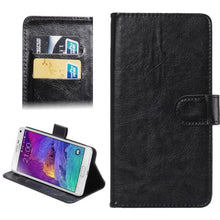 Load image into Gallery viewer, 5.3-5.5 Inch Universal Crazy Horse Texture 360 Degree Rotating Carry Case with Holder &amp; Card Slots for Galaxy Note I / II / III / IV