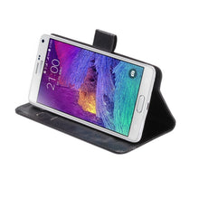 Load image into Gallery viewer, 5.3-5.5 Inch Universal Crazy Horse Texture 360 Degree Rotating Carry Case with Holder &amp; Card Slots for Galaxy Note I / II / III / IV