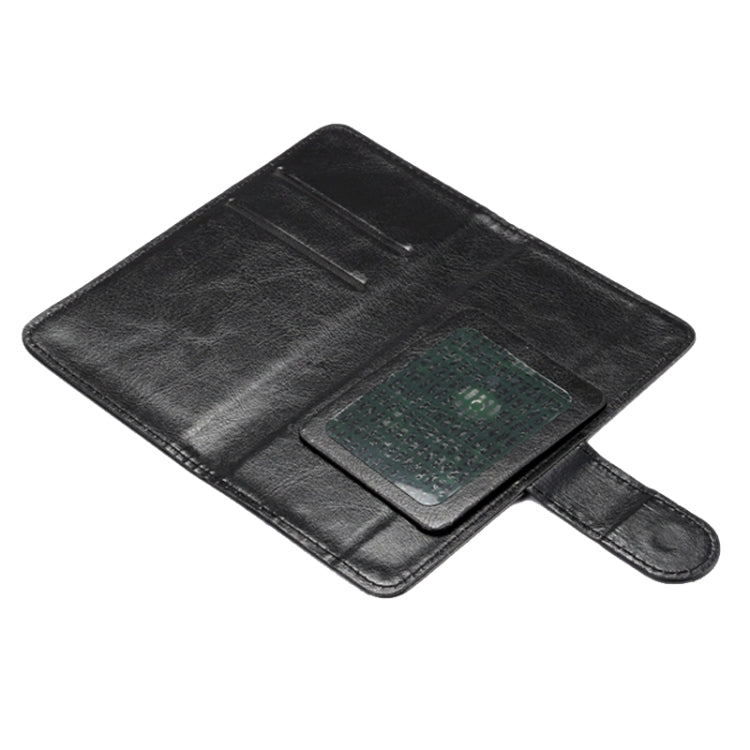 4.3-4.8 Inch Universal Crazy Horse Texture 360 Degree Rotating Carry Case with Holder & Card Slots for iPhone 6 / Galaxy S4 / S3 / i9500 / i9300