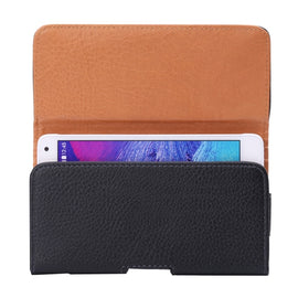 For iPhone X  & Galaxy S7 / G930 & S6 Edge / G925 & S6 / G920 & S5 / G900 & Grand DUOS I9082 Litchi Texture Vertical Flip Leather Case Waist Bag with Back Splint