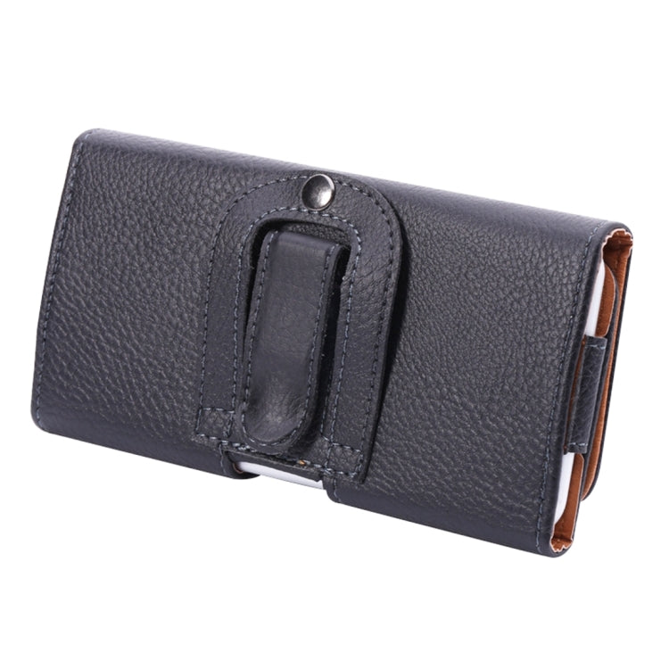 For iPhone X  & Galaxy S7 / G930 & S6 Edge / G925 & S6 / G920 & S5 / G900 & Grand DUOS I9082 Litchi Texture Vertical Flip Leather Case Waist Bag with Back Splint