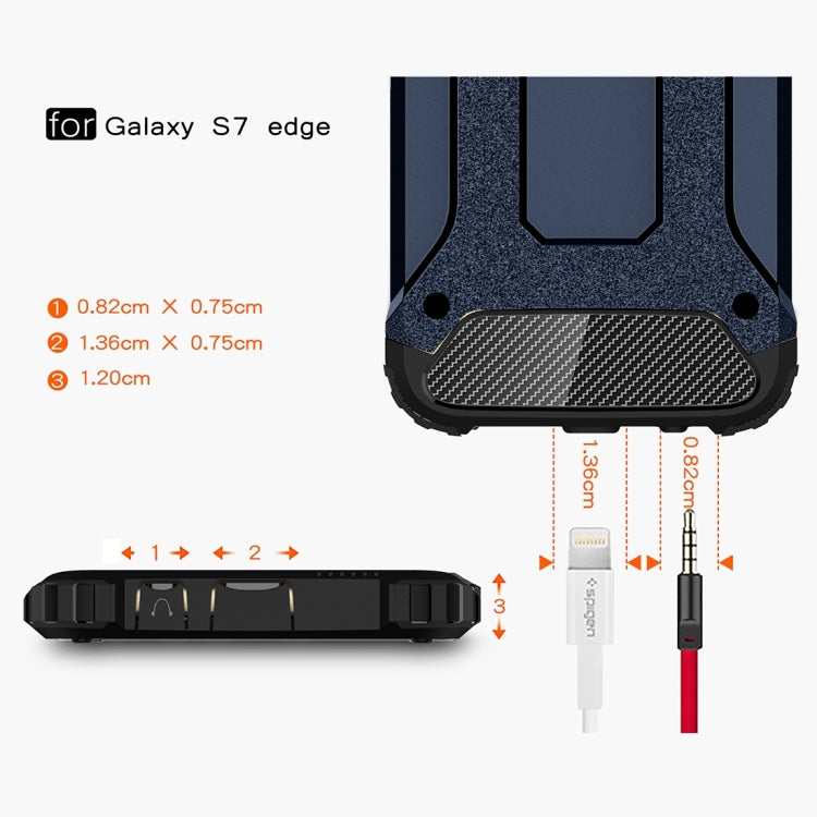 For Galaxy S7 Edge / G935 Tough Armor TPU + PC Combination Case