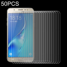 Load image into Gallery viewer, 50 PCS HAWEEL 0.26mm 9H+ Surface Hardness 2.5D Explosion-proof Tempered Glass Film for Galaxy J7 / J700