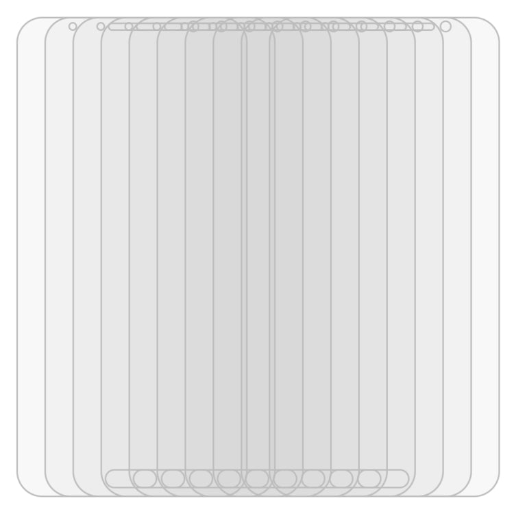 50 PCS HAWEEL 0.26mm 9H+ Surface Hardness 2.5D Explosion-proof Tempered Glass Film for Galaxy J7 / J700