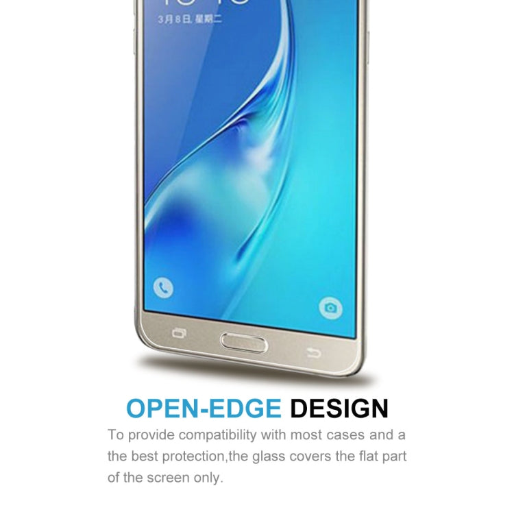 50 PCS HAWEEL 0.26mm 9H+ Surface Hardness 2.5D Explosion-proof Tempered Glass Film for Galaxy J7 / J700