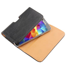 Load image into Gallery viewer, Litchi Texture Wallet Style Leather Case with Belt Clip for iPhone X  / 7 / 6, Galaxy S6 / S5 / S4 / S3 (Black)