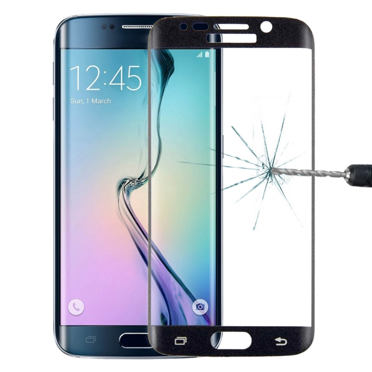 0.3mm 9H Surface Hardness 3D Curved Surface Full Screen Cover Explosion-proof Tempered Glass Film for Galaxy S6 edge