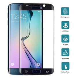 0.3mm 9H Surface Hardness 3D Curved Surface Full Screen Cover Explosion-proof Tempered Glass Film for Galaxy S6 edge