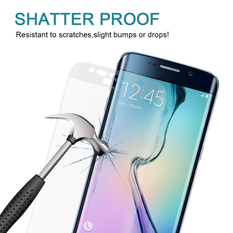 0.3mm 9H Surface Hardness 3D Curved Surface Full Screen Cover Explosion-proof Tempered Glass Film for Galaxy S6 Edge+ / G928