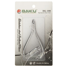 Load image into Gallery viewer, Baku BK-108 High Quality Stainless Steel Straight Jaw Mini Micro Precision Pliers Wire Cutter Nipper Tool, BK-108