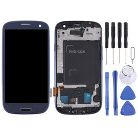 Original LCD Screen and Digitizer Full Assembly with Frame for Samsung Galaxy SIII / i9300