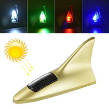 Load image into Gallery viewer, Solar Shark Fin High-positioned Alarm Light, Gray, Red, Gold, Blue