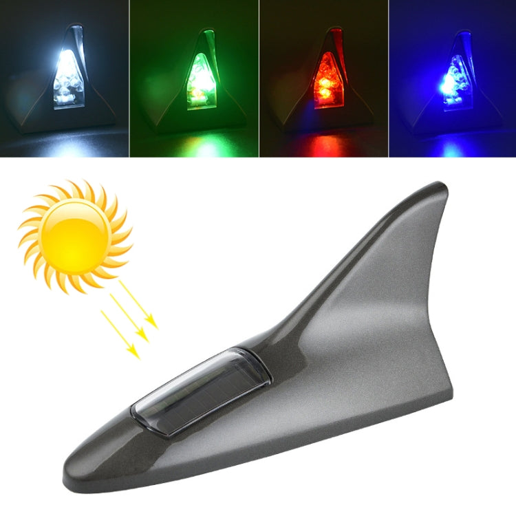 Solar Shark Fin High-positioned Alarm Light, Gray, Red, Gold, Blue