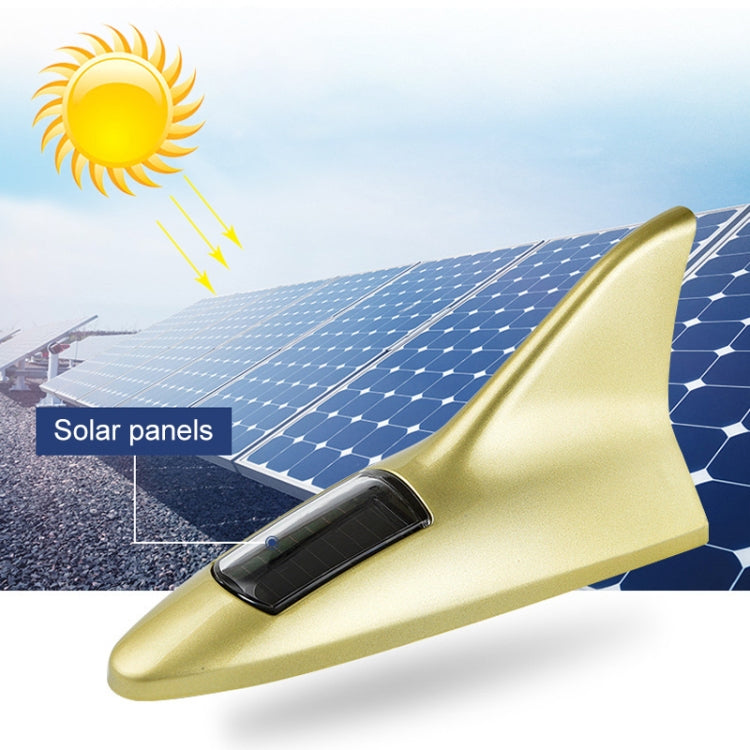 Solar Shark Fin High-positioned Alarm Light, Gray, Red, Gold, Blue