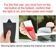 Load image into Gallery viewer, Solar Shark Fin High-positioned Alarm Light, Gray, Red, Gold, Blue