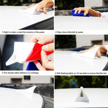 Load image into Gallery viewer, Solar Shark Fin High-positioned Alarm Light, Gray, Red, Gold, Blue