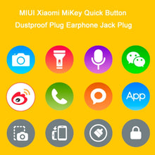 Load image into Gallery viewer, Xiaomi Mikey Quick Button Dustproof Plug Earphone Jack Plug