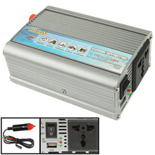 Load image into Gallery viewer, 300W DC 12V to AC 220V Car Power Inverter with USB Port and Car Charger, 300W DC 12V to AC 220V