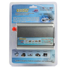 Load image into Gallery viewer, 300W DC 12V to AC 220V Car Power Inverter with USB Port and Car Charger, 300W DC 12V to AC 220V
