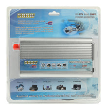Load image into Gallery viewer, 500W DC 12V to AC 220V Car Power Inverter with USB Port, 500W DC 12V to AC 220V