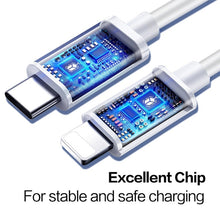 Load image into Gallery viewer, USB-C / Type-C 3.1 Male to 8 Pin Male Data Cable, Cable Length: 1m