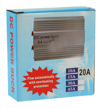 Load image into Gallery viewer, DC 24V to 12V Car Power Step-down Transformer, Rated Output Current: 20A, Rated Output Current: 20A