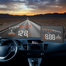 Load image into Gallery viewer, X5 HUD 3 inch Universal Multi Car Head Up Display with OBDII EOBD System, Light Sensors, Rotation Speed, Rotation Speed Unit, Unit Mark, Voltage, Water Temperature, Alarm mark, X5 HUD 3 inch