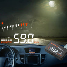 Load image into Gallery viewer, X5 HUD 3 inch Universal Multi Car Head Up Display with OBDII EOBD System, Light Sensors, Rotation Speed, Rotation Speed Unit, Unit Mark, Voltage, Water Temperature, Alarm mark, X5 HUD 3 inch