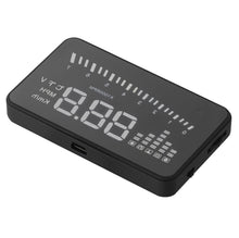 Load image into Gallery viewer, X5 HUD 3 inch Universal Multi Car Head Up Display with OBDII EOBD System, Light Sensors, Rotation Speed, Rotation Speed Unit, Unit Mark, Voltage, Water Temperature, Alarm mark, X5 HUD 3 inch
