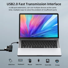 Load image into Gallery viewer, 4 Ports USB 2.0 HUB with 4 Switch, 4 Ports with 4 Switch (Black), 4 Ports with 4 Switch (White)
