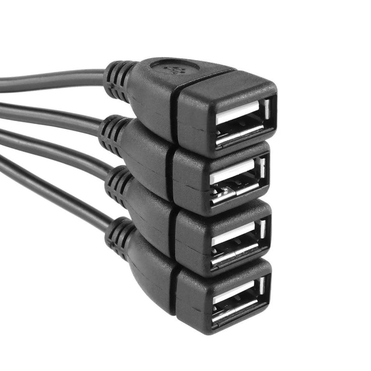 Universal 4 Ports USB 2.0 480Mbps High Speed Cable Hub for PC