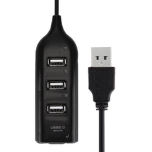 Load image into Gallery viewer, 4 Ports USB 2.0 HUB, Cable Length: 30cm, 4 Ports (Black), 4 Ports (White)