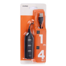 Load image into Gallery viewer, 4 Ports USB 2.0 HUB, Cable Length: 30cm, 4 Ports (Black), 4 Ports (White)