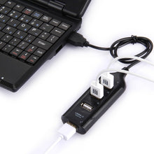 Load image into Gallery viewer, 4 Ports USB 2.0 HUB, Cable Length: 30cm, 4 Ports (Black), 4 Ports (White)